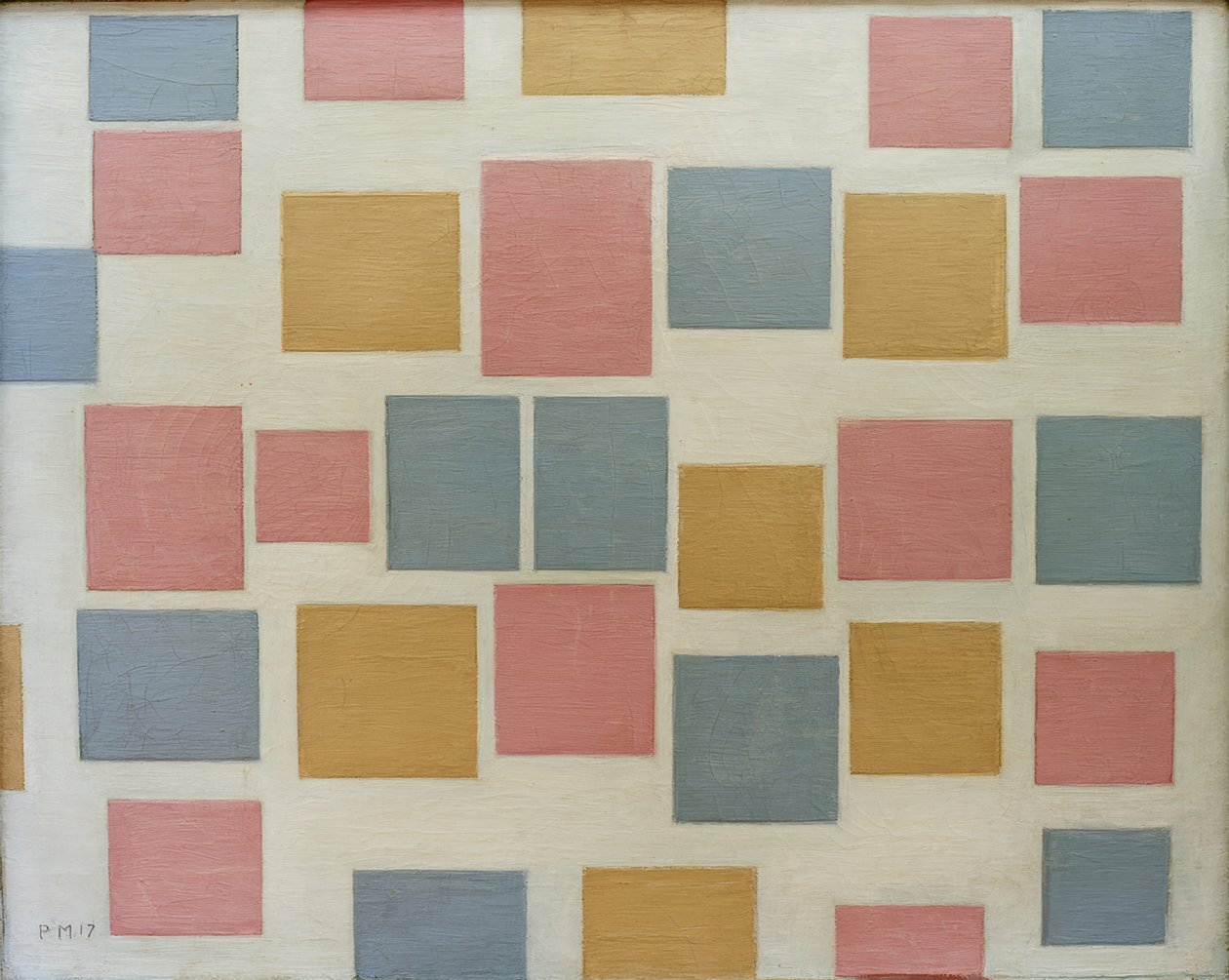 Összetétel sz. 3; Kompozíció színes területekkel 3 alkotó: Piet Mondrian