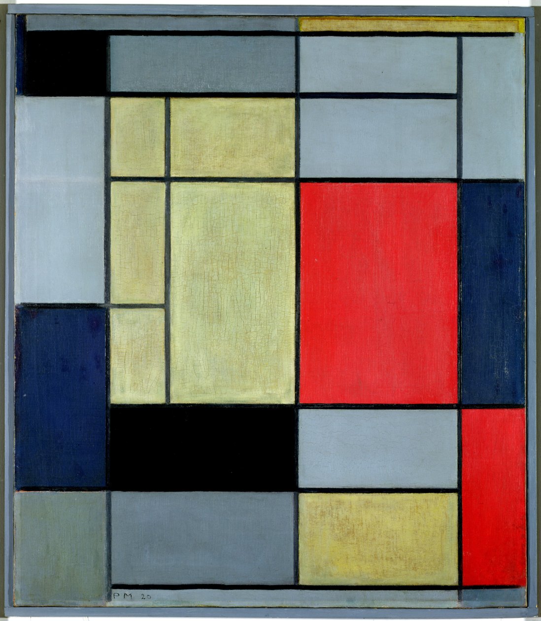I. kompozíció, 1920 alkotó: Piet Mondrian