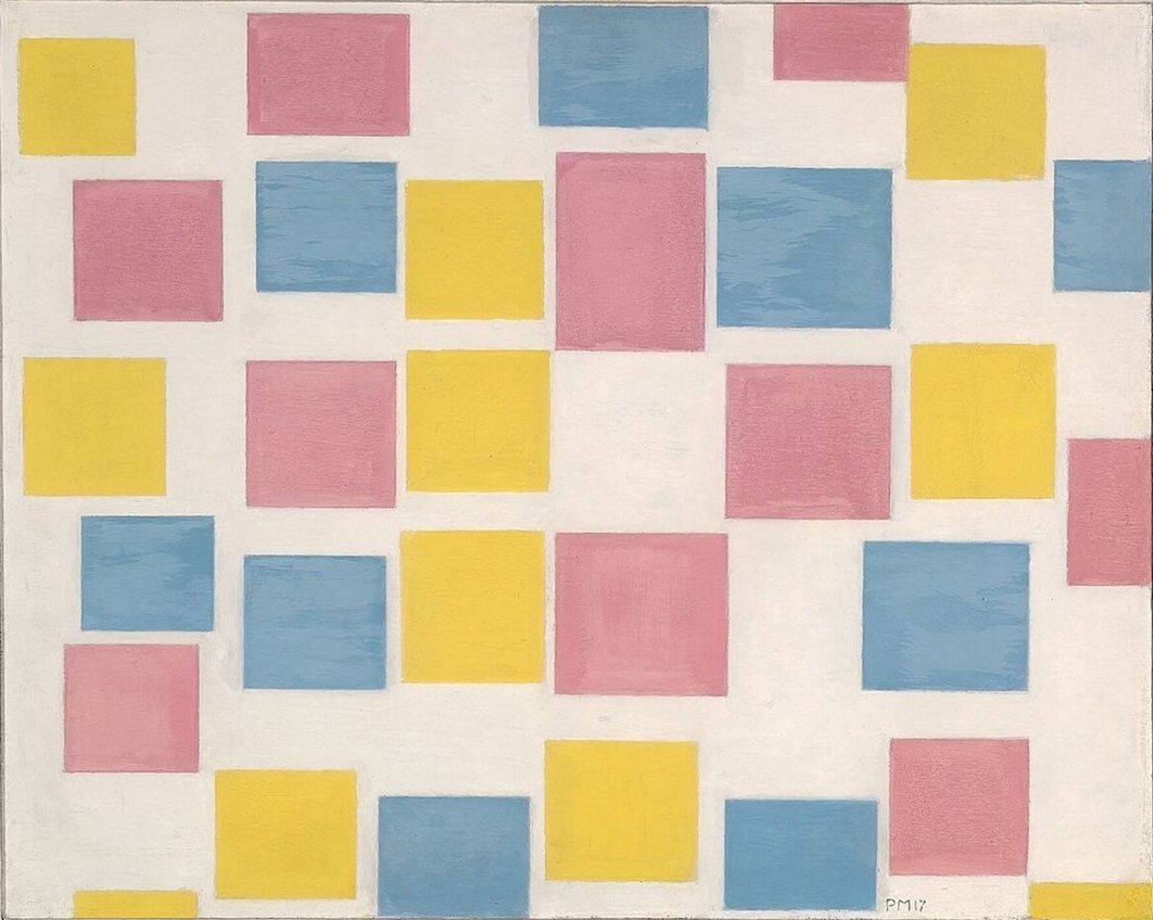 Összetétel színmezőkkel alkotó: Piet Mondrian