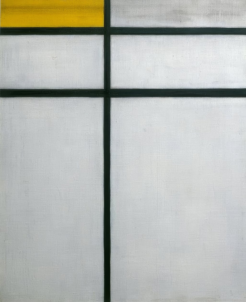 Összetétel sárgával alkotó: Piet Mondrian