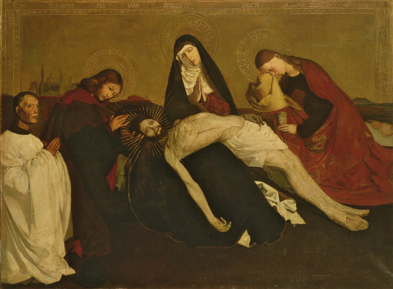 Másolat a Pieta de Villeneuve-Les-Avignon után, 1913-14 alkotó: Piet Mondrian