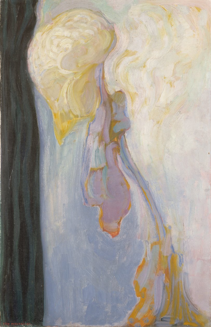 Virág: Haldokló krizantém, 1908 alkotó: Piet Mondrian