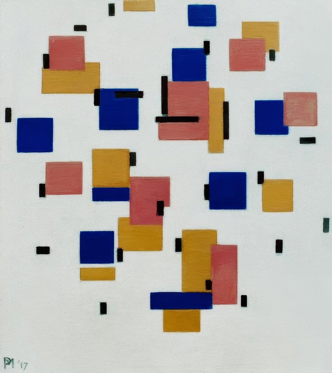 Összetétel B színben alkotó: Piet Mondrian