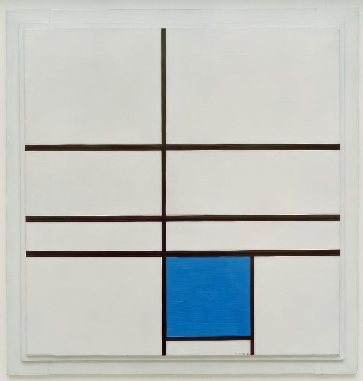 Összetétel kék színnel alkotó: Piet Mondrian