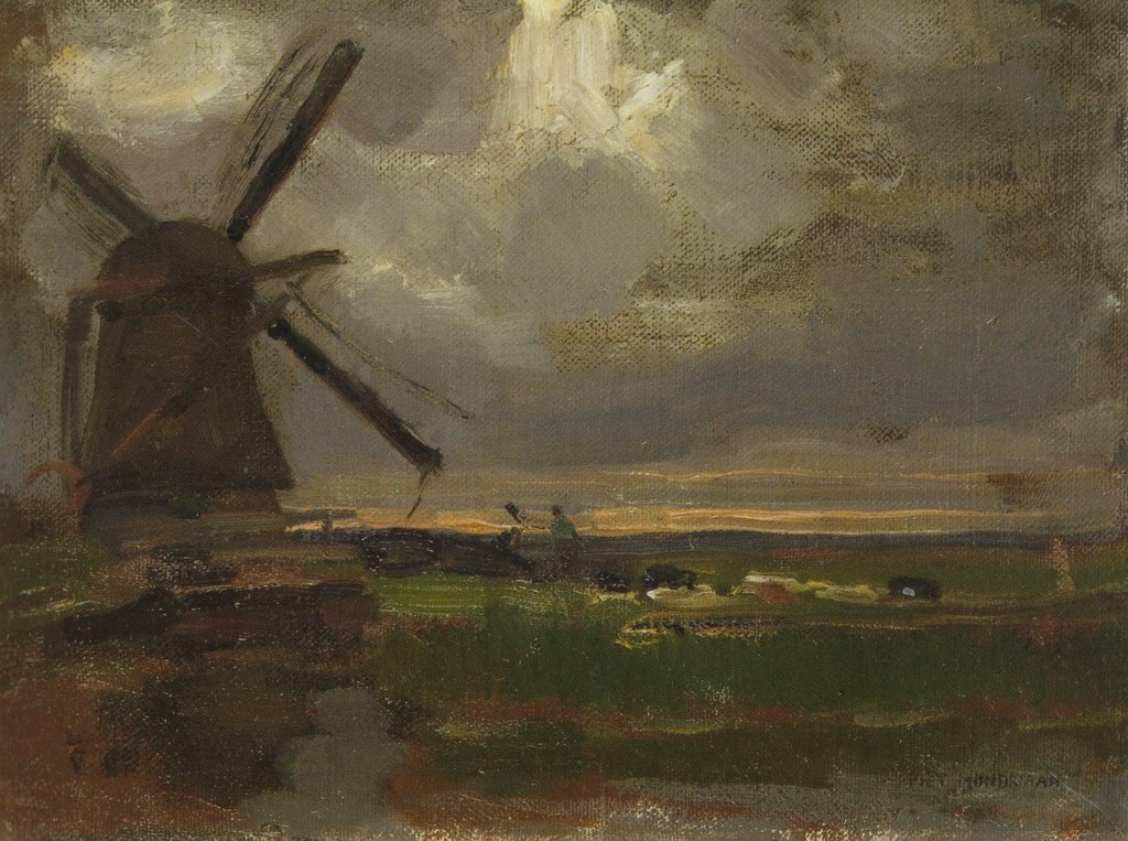 Szélmalom t Gein alkotó: Piet Mondrian