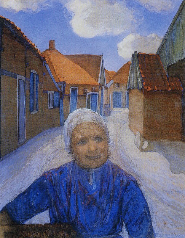 A Winterswijk -i Lappenbrink -en alkotó: Piet Mondrian