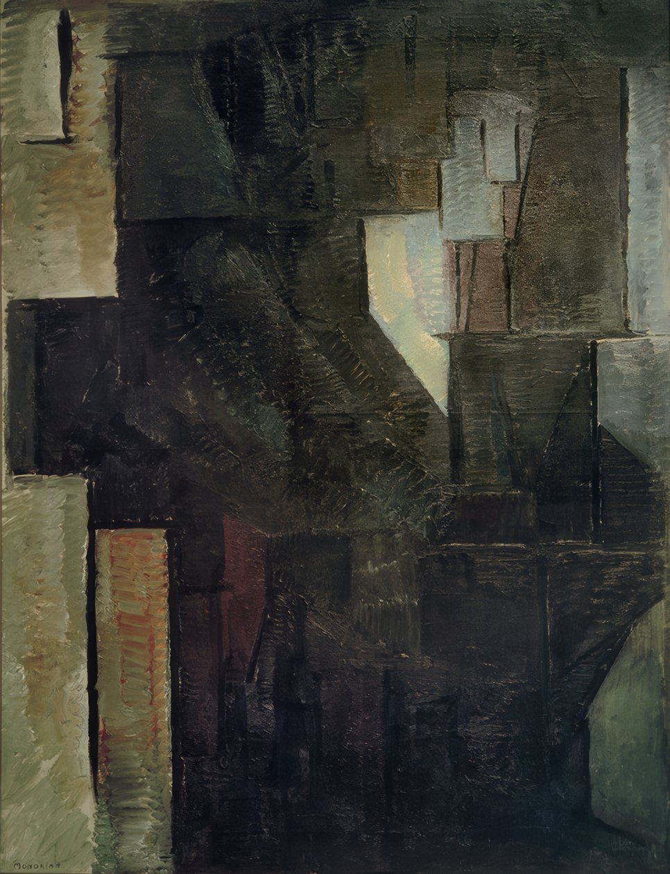Egy hölgy portréja alkotó: Piet Mondrian