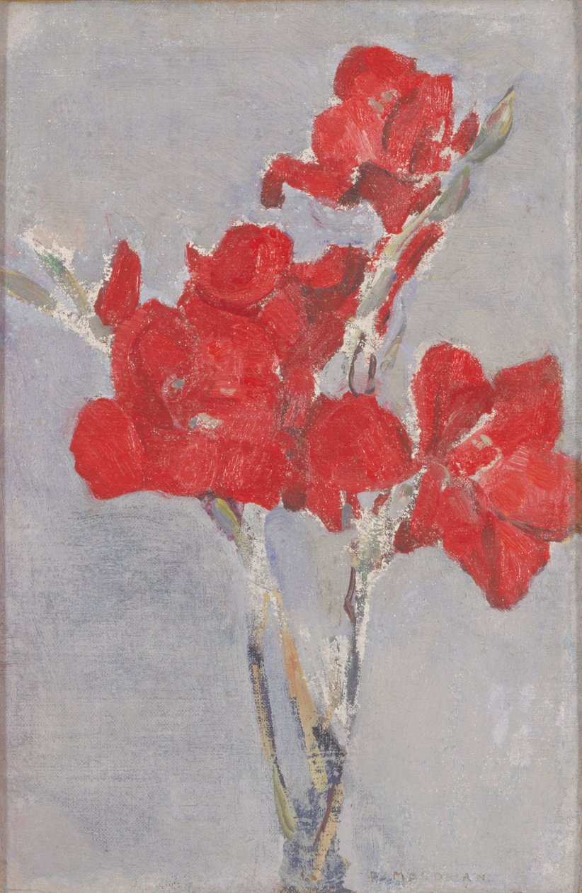 Vörös kardvirág, 1906 körül alkotó: Piet Mondrian