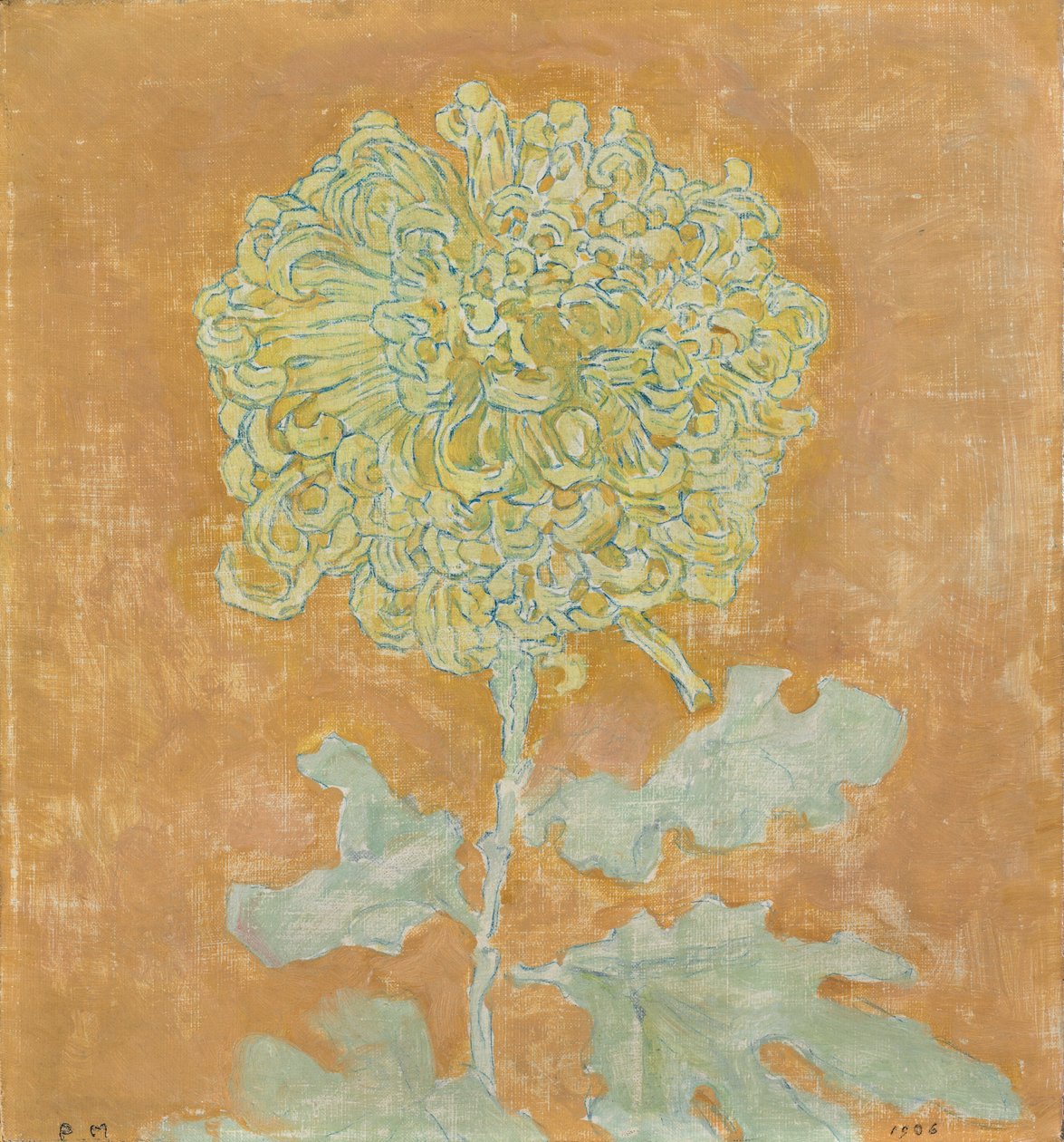 Krizantém, 1906-1942 alkotó: Piet Mondrian