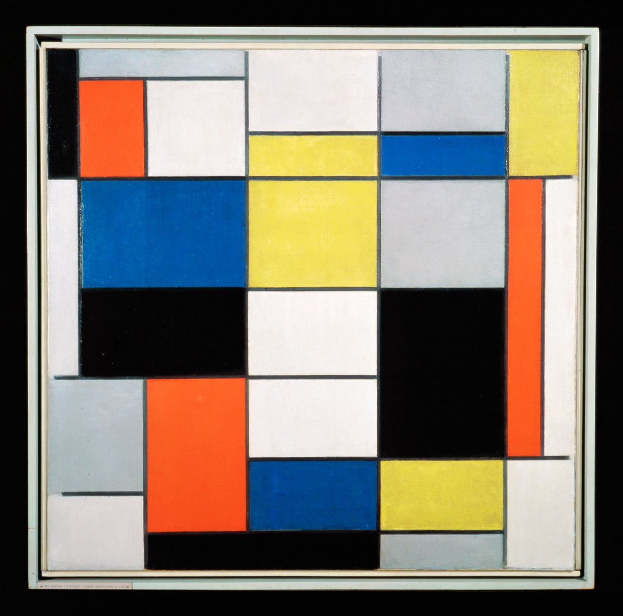 Összetétel A (olaj, vászon) alkotó: Piet Mondrian
