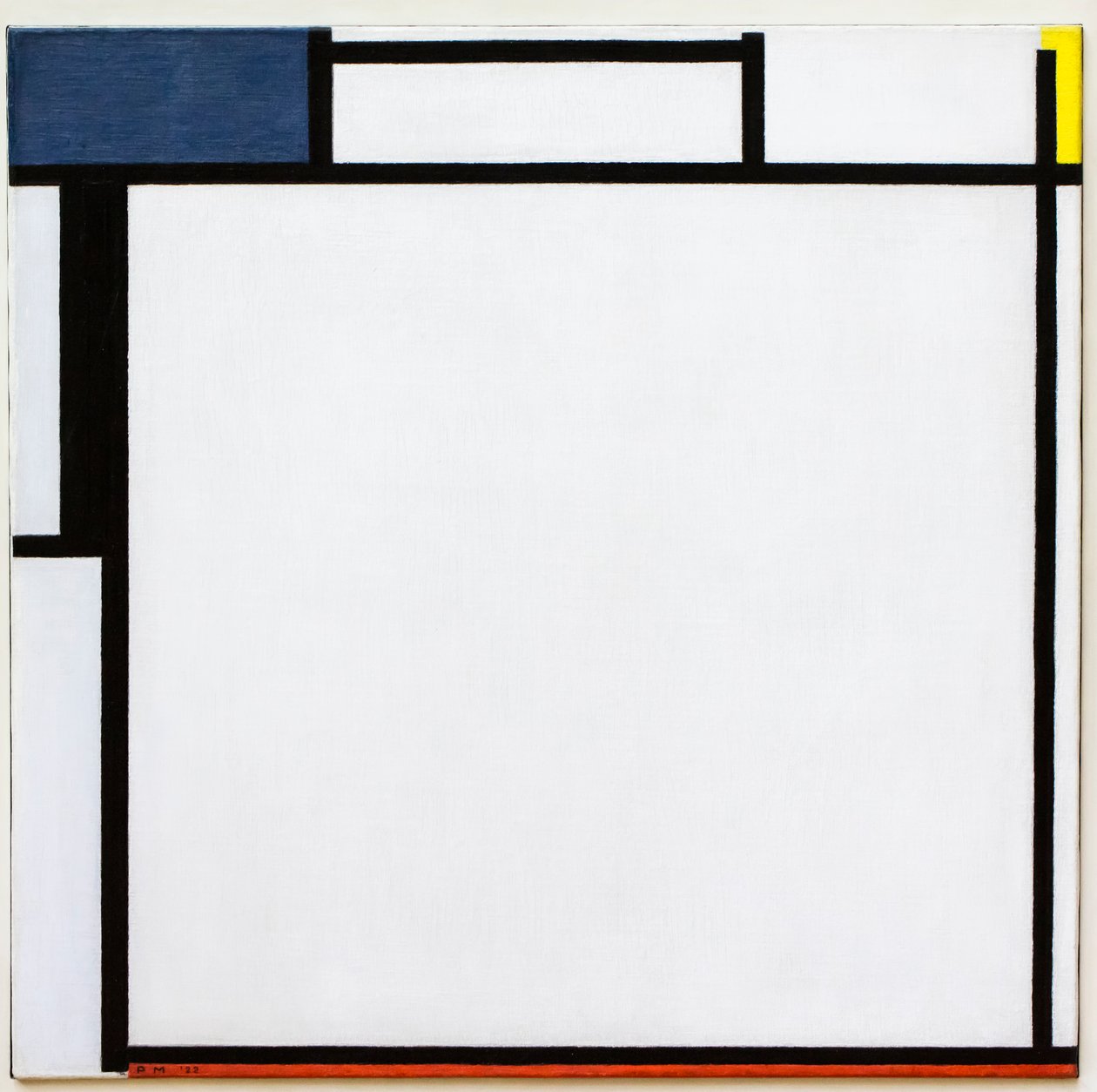 Négyzet alakú kompozíció alkotó: Piet Mondrian