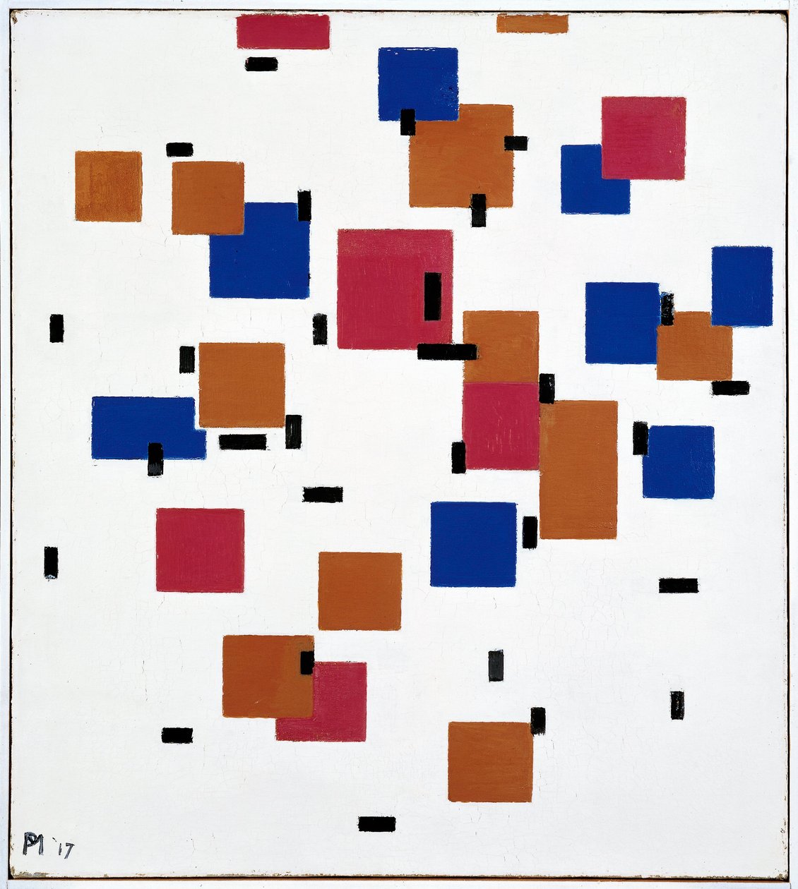 Összetétel A színben alkotó: Piet Mondrian