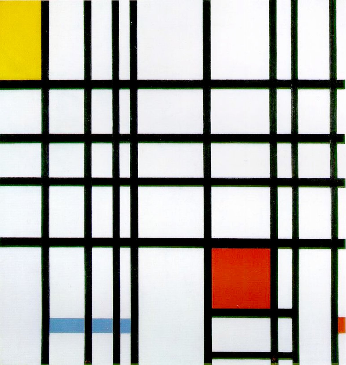 Piros, sárga és kék kompozíció, 1921 alkotó: Piet Mondrian