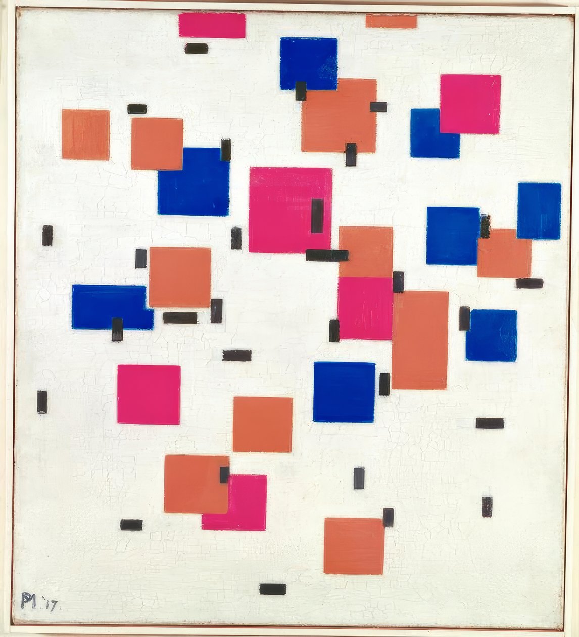 Összetétel A színben alkotó: Piet Mondrian