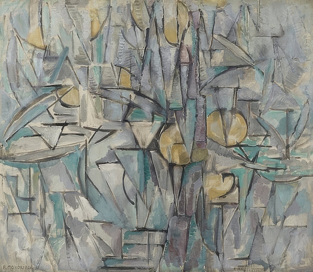Összetétel X. 1911 alkotó: Piet Mondrian