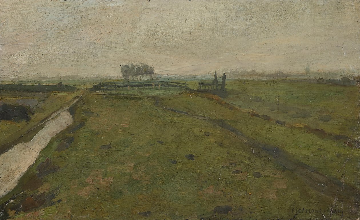 Amszterdam melletti táj, c. 1902. alkotó: Piet Mondrian