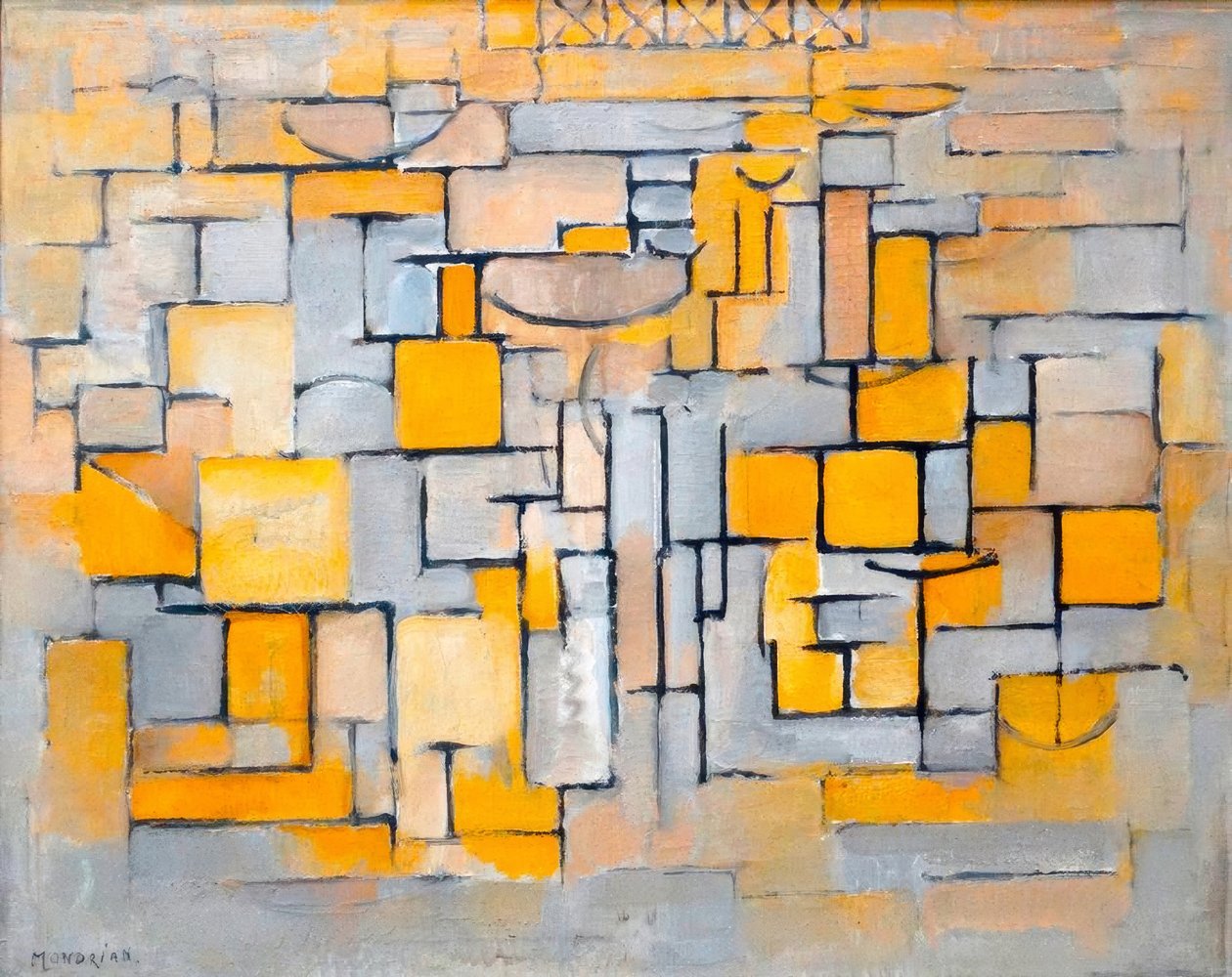 8. festmény (olaj, vászon) alkotó: Piet Mondrian