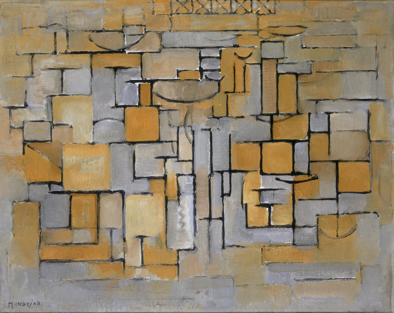 1913. évi 4. kompozíció XV. számú festmény II. alkotó: Piet Mondrian