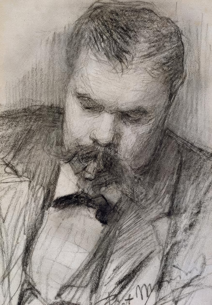Frits Mondrian portréja, 1898, alkotó: Piet Mondrian