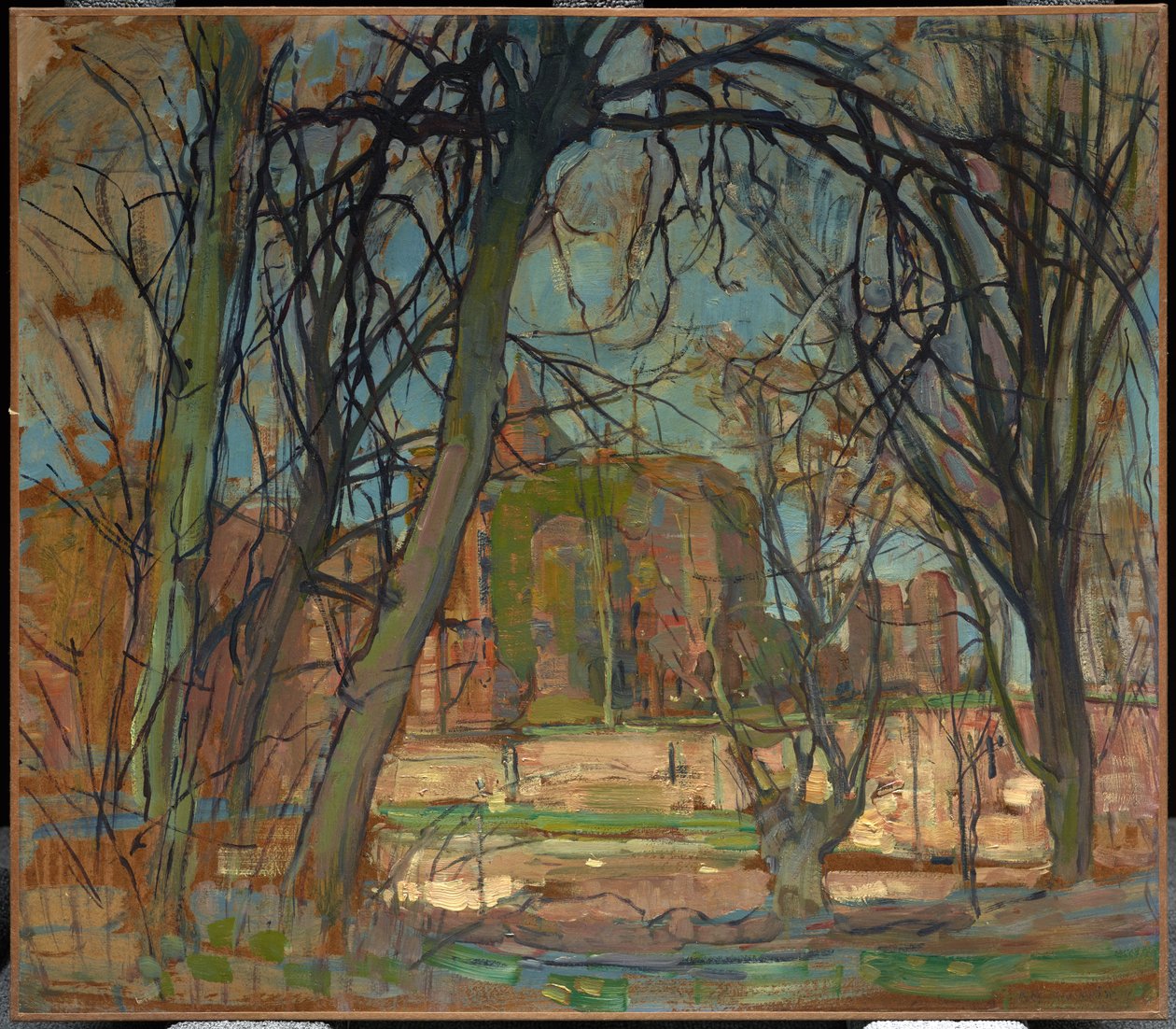 Tavaszi nap (Spring Sun): Várrom: Brederode alkotó: Piet Mondrian