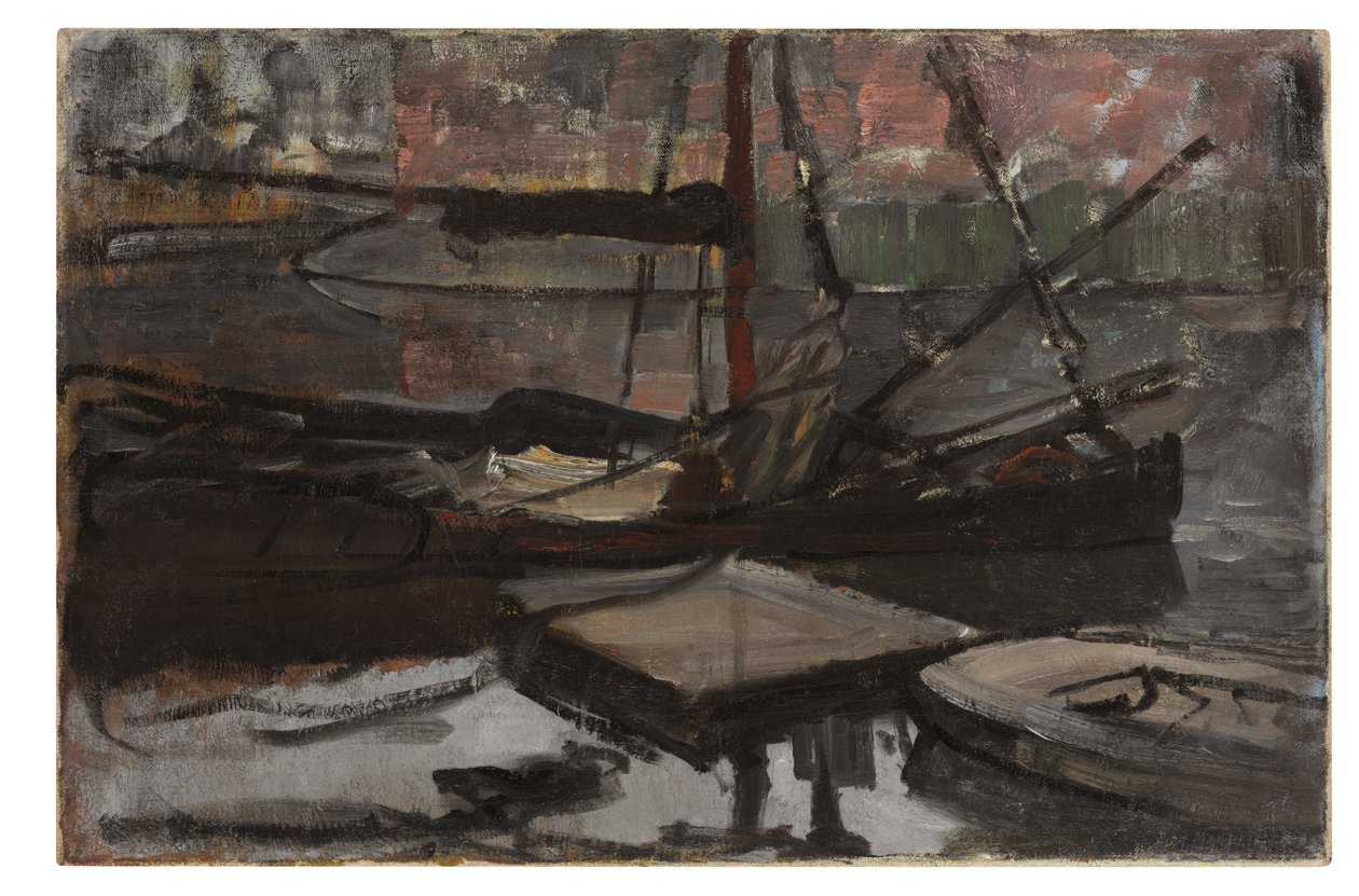 Tanulmány a "Stadhouderskade" számára, 1899 körül (olaj, vászon) alkotó: Piet Mondrian