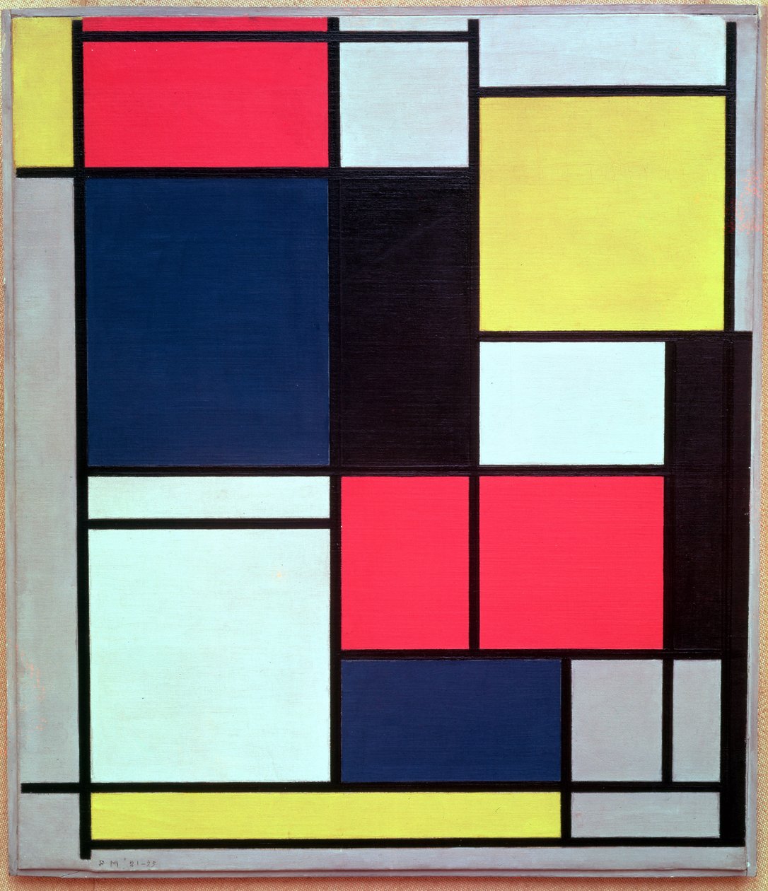 táblázat II alkotó: Piet Mondrian