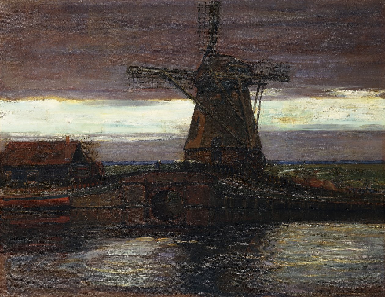 A malom; A malom alkotó: Piet Mondrian