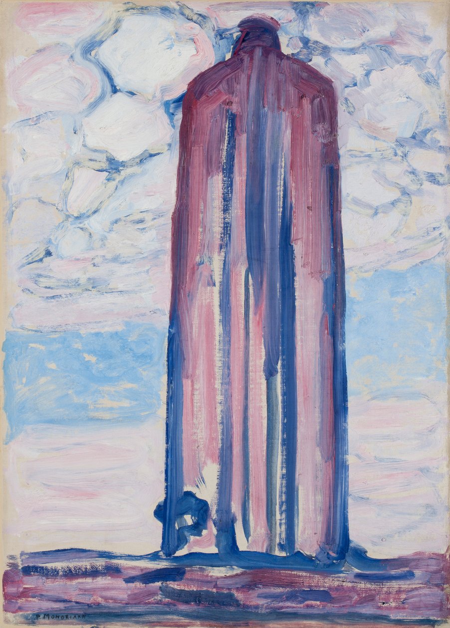 Westkapelle világítótornya, 1908. alkotó: Piet Mondrian