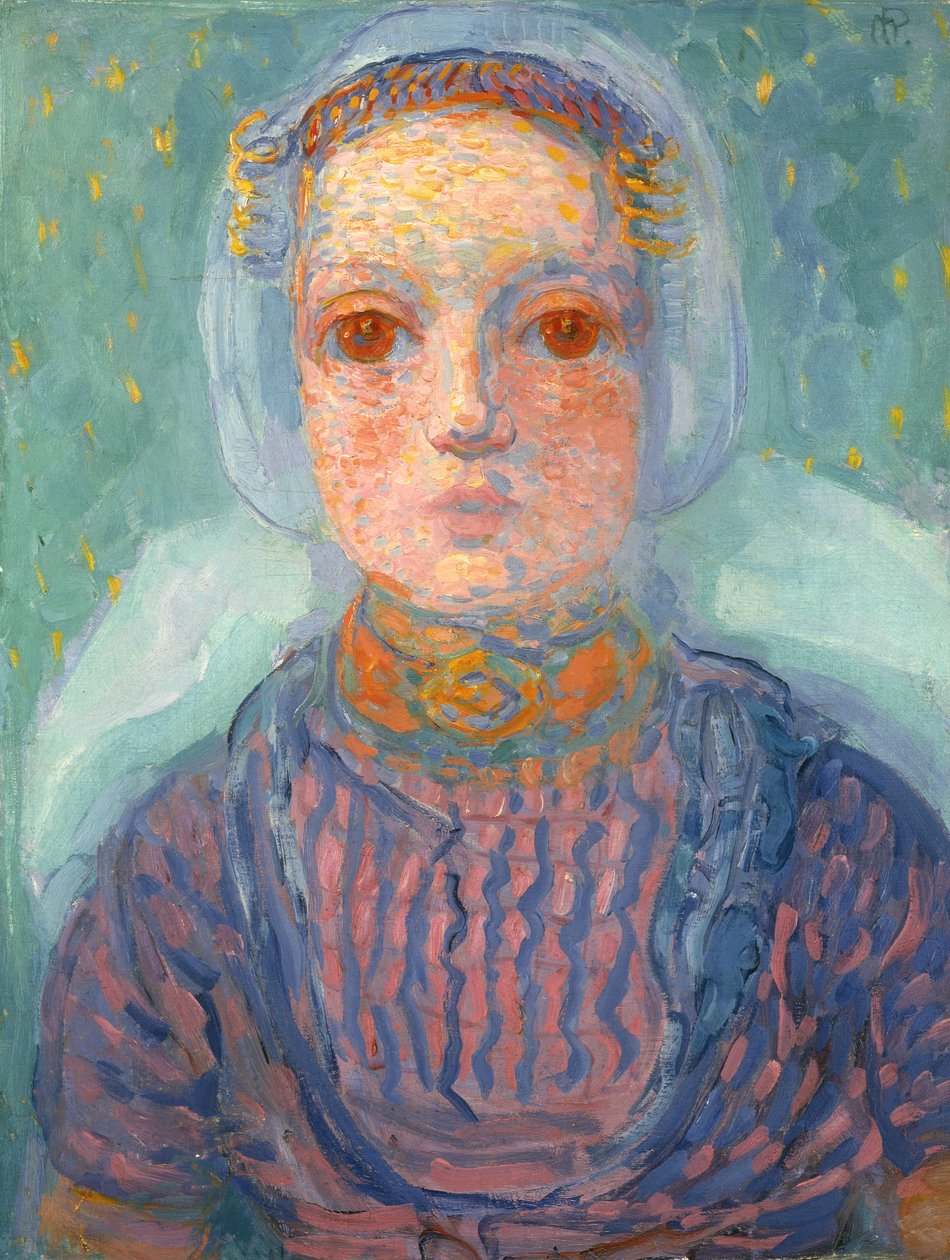 Zélandi kislány; Zeeland lány alkotó: Piet Mondrian