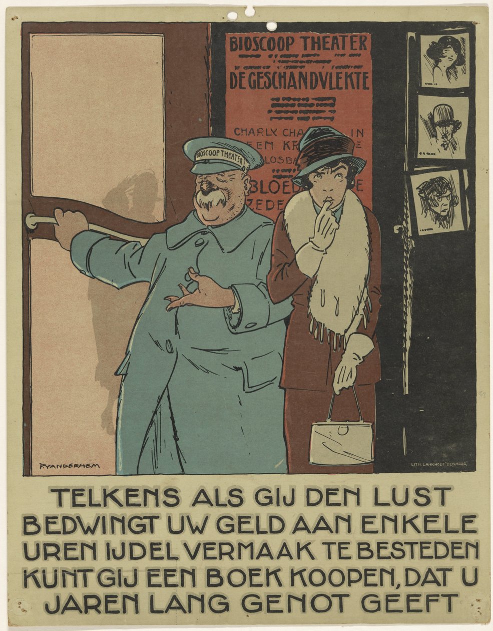 Portás egy moziba Kampány a könyv népszerűsítésére (sorozat címe) alkotó: Piet van der Hem