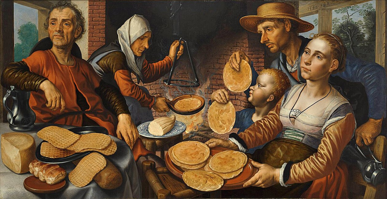 A Palacsintasütő, 1560 alkotó: Pieter Aertsen