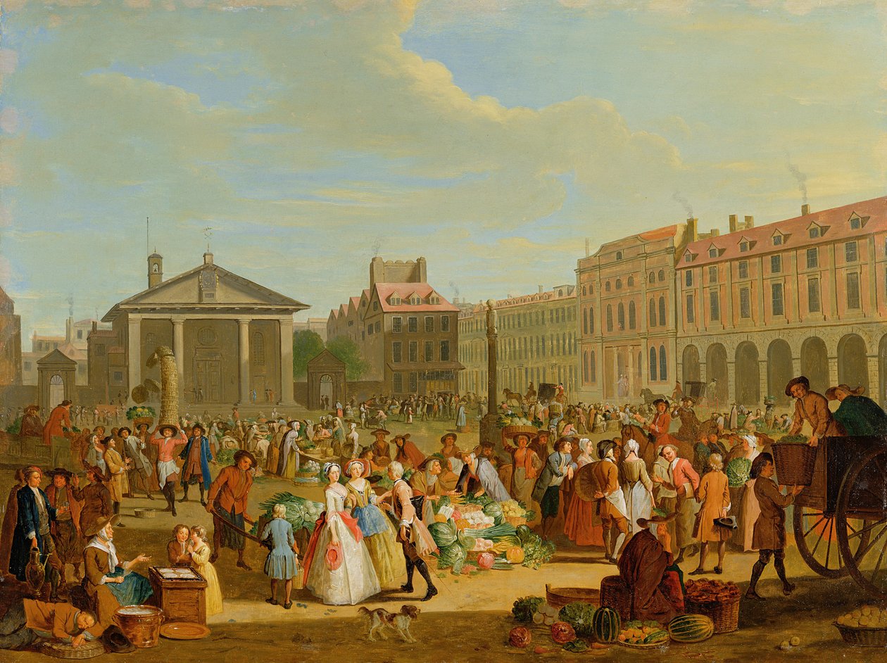 Covent Garden, 1726 körül (olaj, réz) alkotó: Pieter Angillis