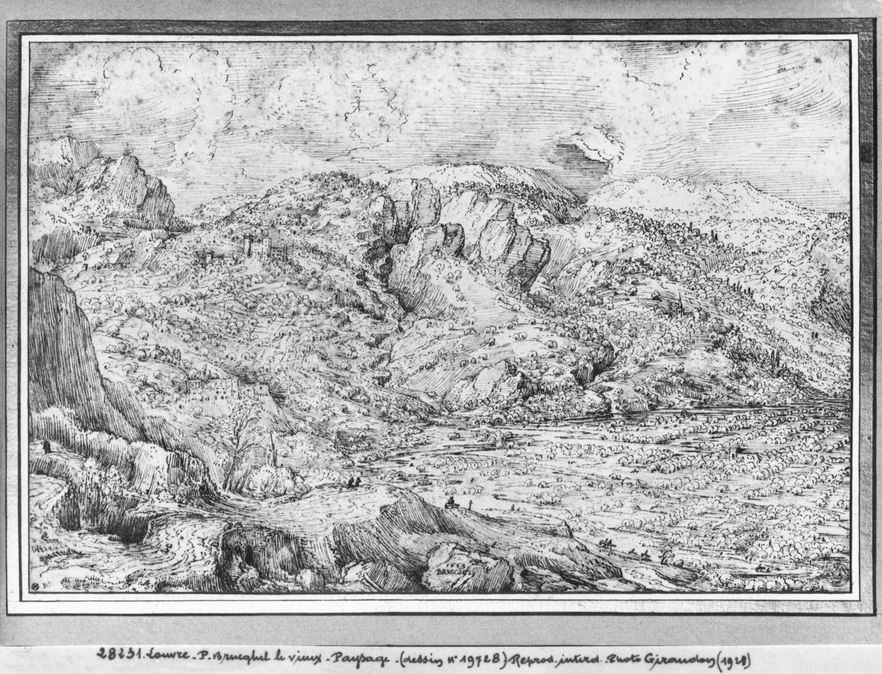 Alpesi táj, 1553 alkotó: Pieter Bruegel the Elder