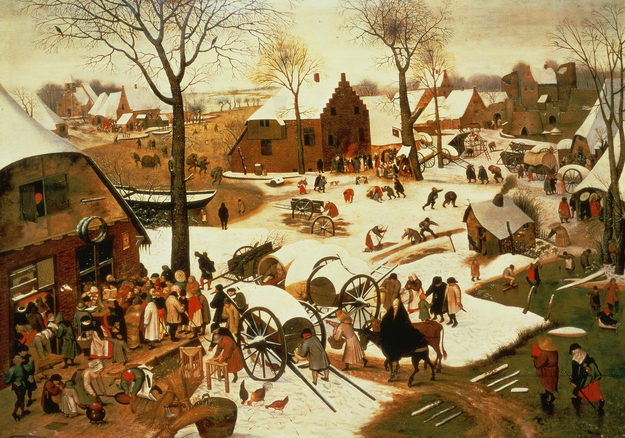 Népszámlálás Betlehemben, 1566 körül alkotó: Pieter Bruegel the Elder