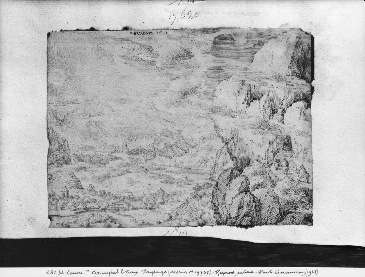 Fekvő, 1560 (toll és tinta papíron) alkotó: Pieter Bruegel the Elder