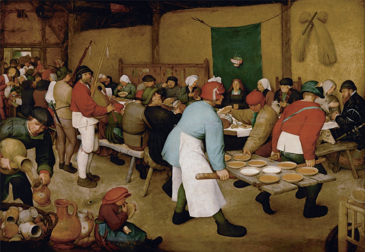 Paraszt esküvő alkotó: Pieter Bruegel the Elder