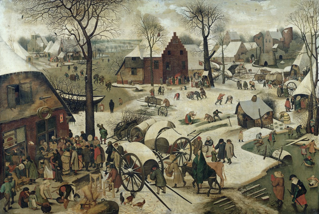 A betlehemi népszámlálás alkotó: Pieter Bruegel the Elder