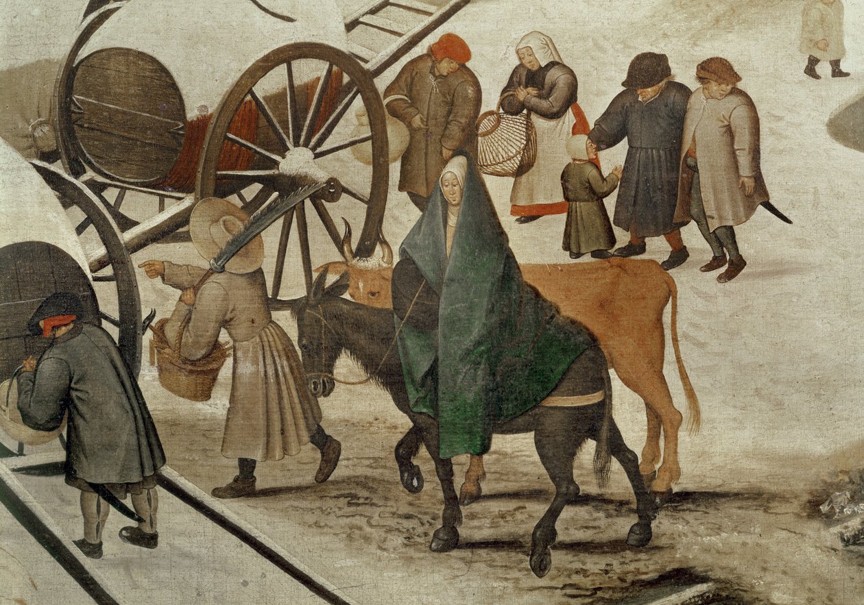 A betlehemi népszámlálás (részlet) alkotó: Pieter Bruegel the Elder