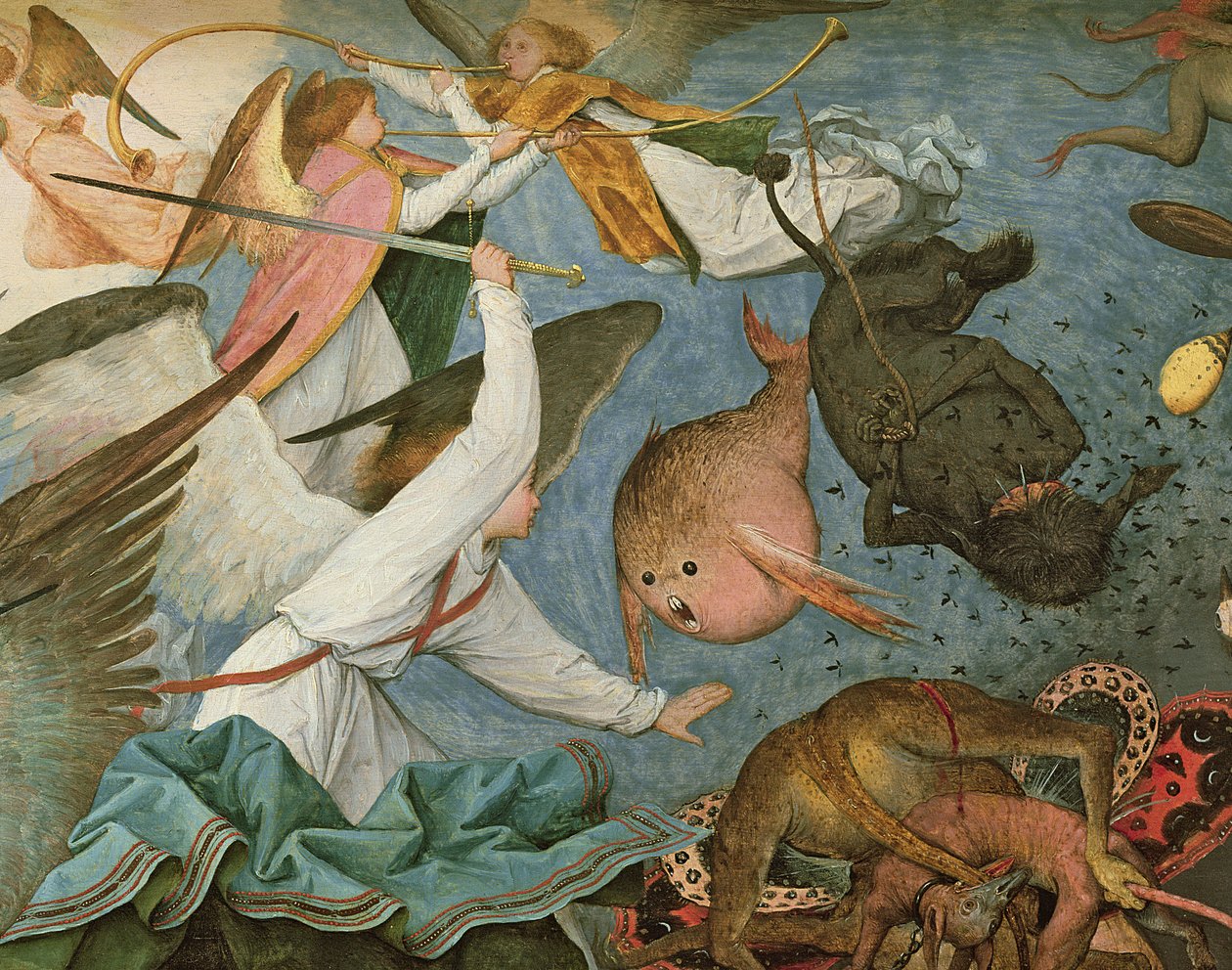 A lázadó angyalok bukása, 1562 (74037 részlet) alkotó: Pieter Bruegel the Elder
