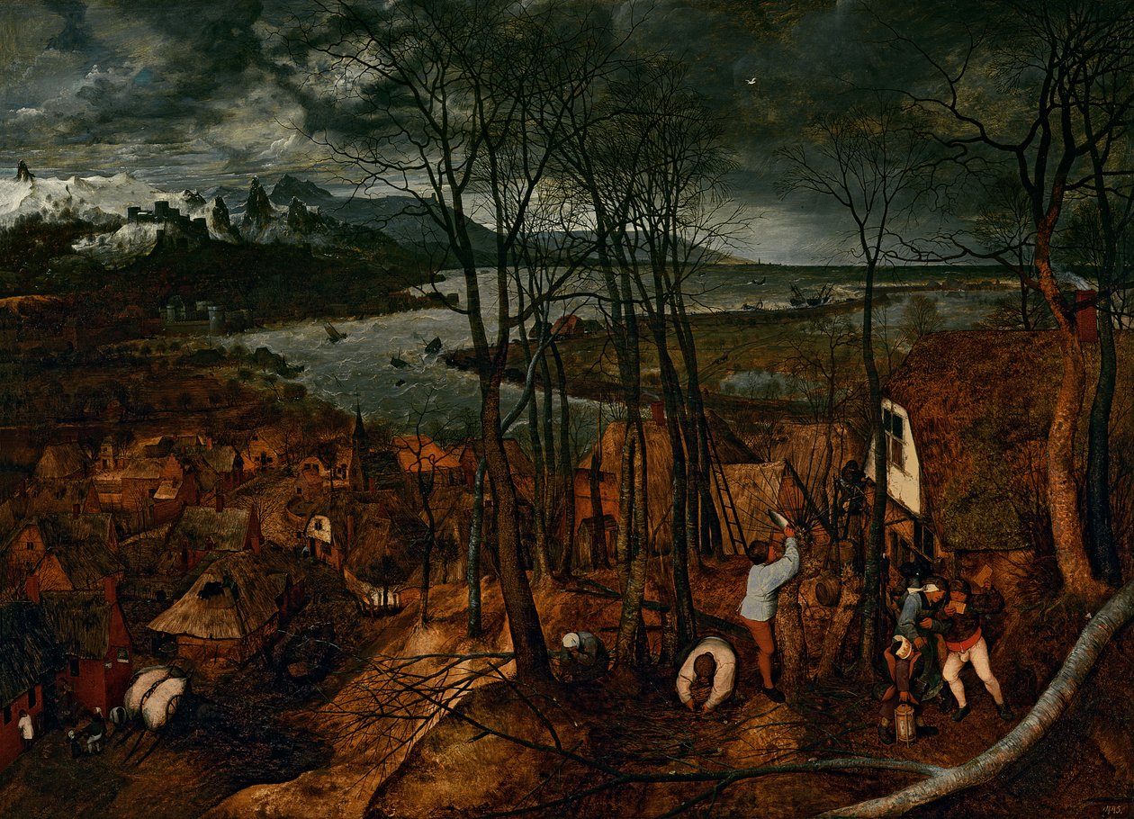 A borongós nap – 1559 tavasza alkotó: Pieter Bruegel the Elder
