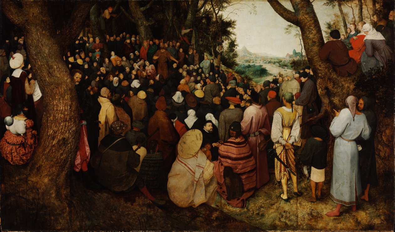 Keresztelő Szent János prédikációja alkotó: Pieter Bruegel the Elder