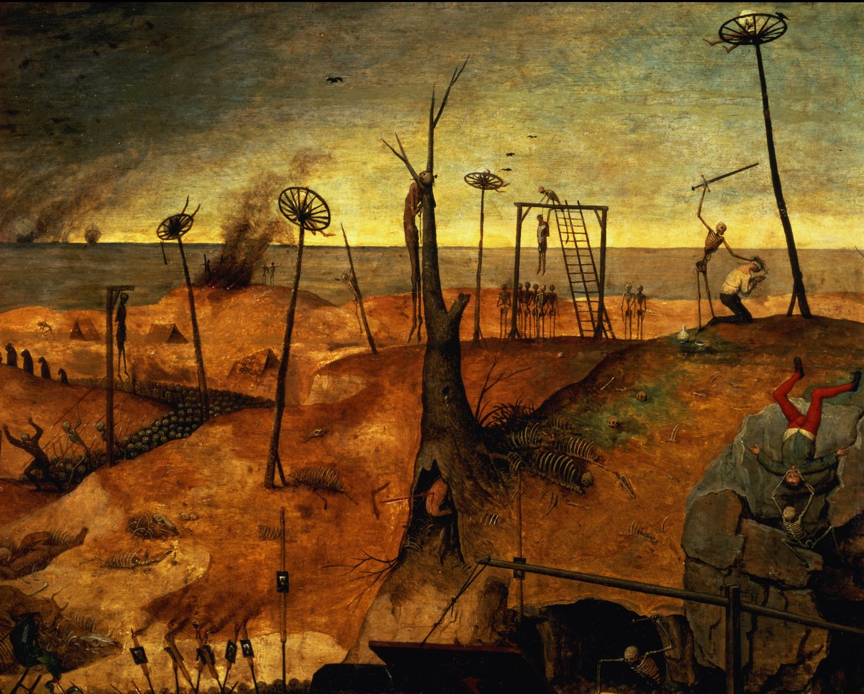 A halál diadala, 1562 körül (a 457-es jobb felső szakasz részlete, lásd még 69068-71) alkotó: Pieter Bruegel the Elder