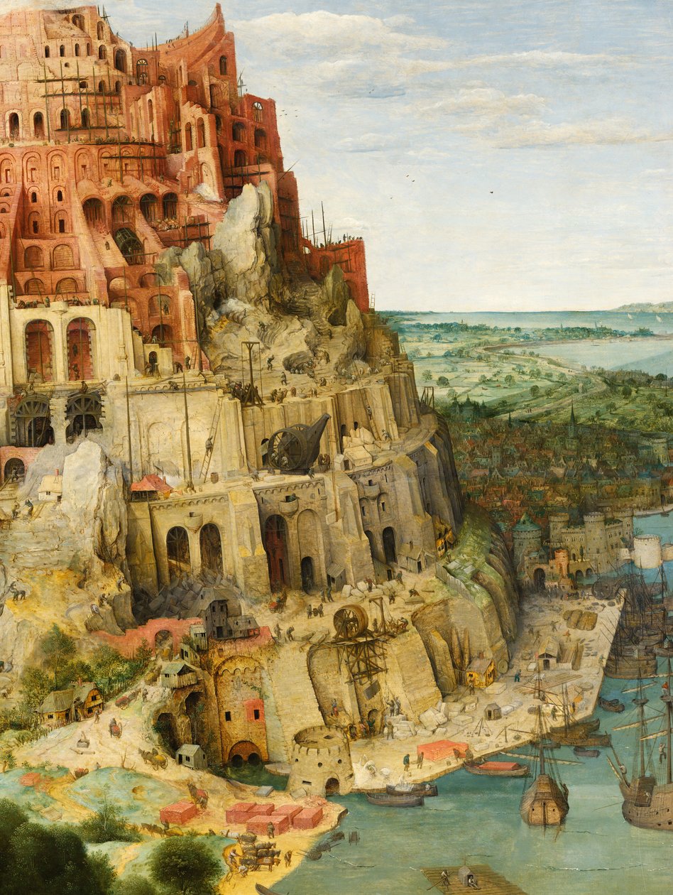 Bábel tornya (részlet) alkotó: Pieter Bruegel the Elder