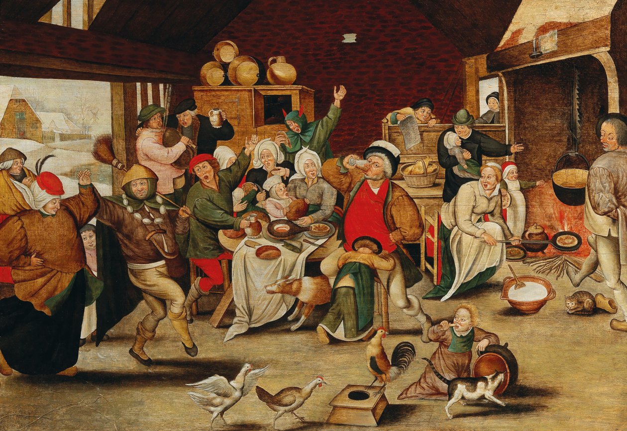 A király iszik alkotó: Pieter Brueghel the Younger