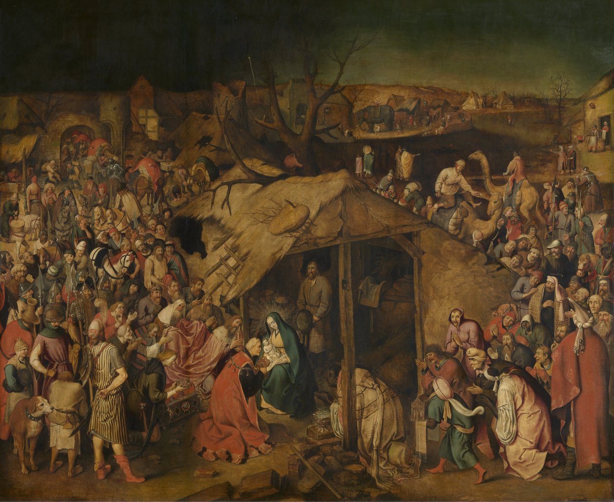 A királyok imádása alkotó: Pieter Brueghel the Younger