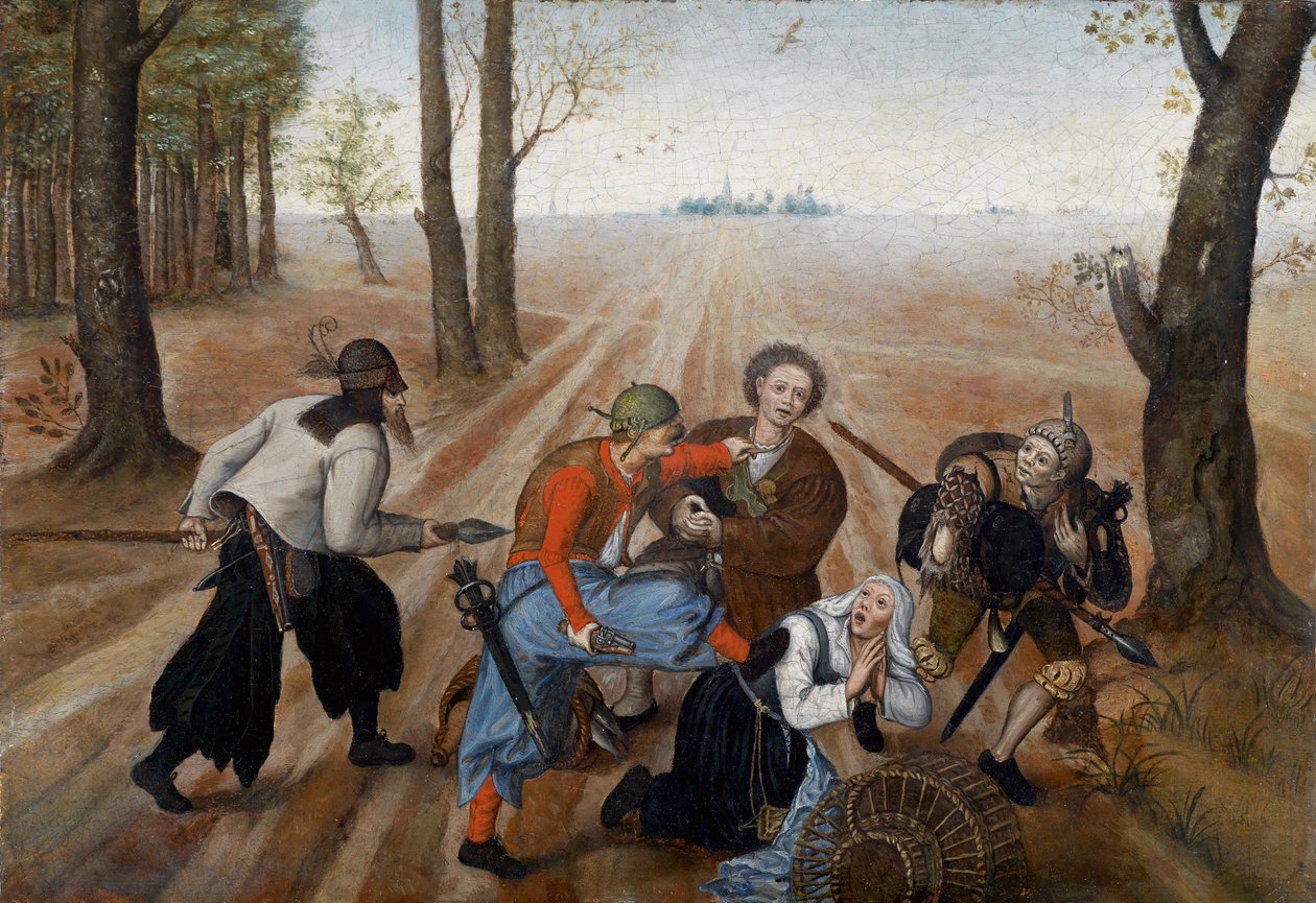 Támadás egy gazdálkodó házaspár ellen alkotó: Pieter Brueghel the Younger