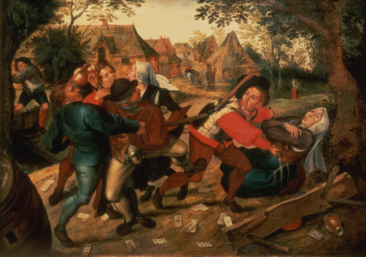 Szerencsejátékosok veszekedés alkotó: Pieter Brueghel the Younger
