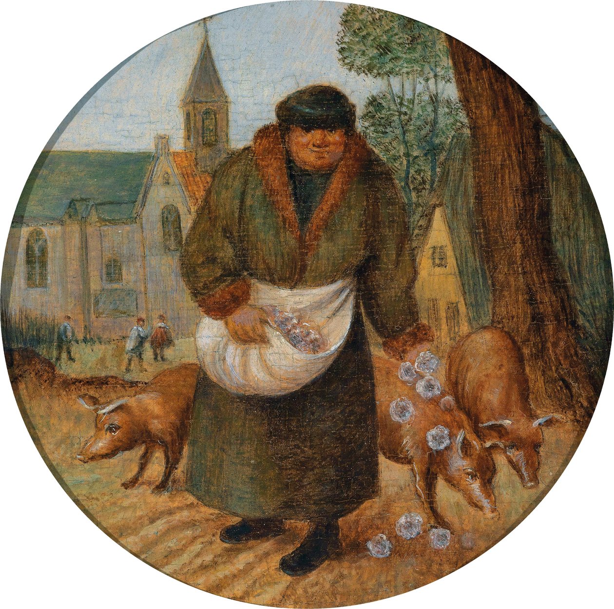 Gyöngy a sertés előtt alkotó: Pieter Brueghel the Younger