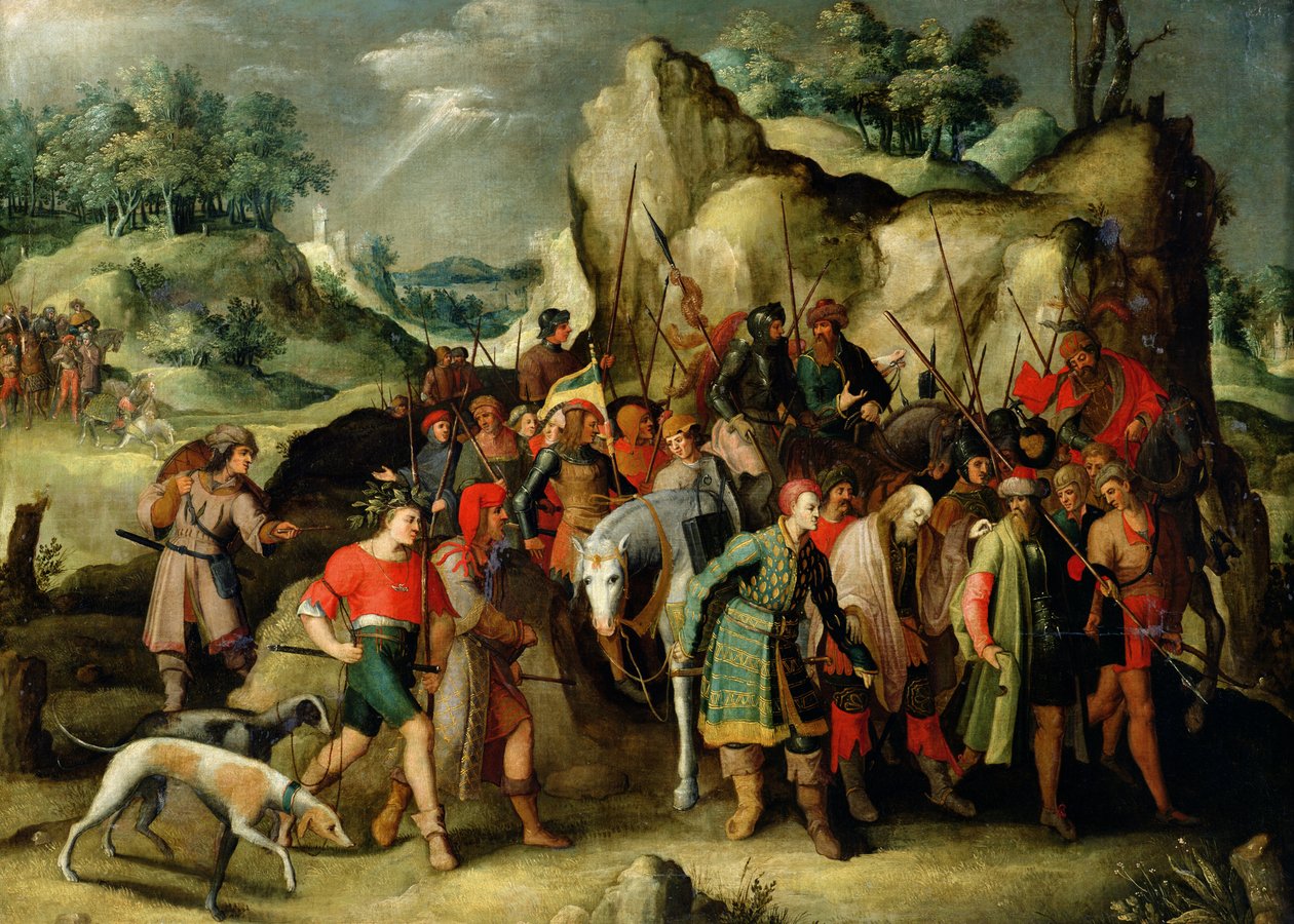 Szent Pál Damaszkuszba vezetett megtérése után alkotó: Pieter Brueghel the Younger