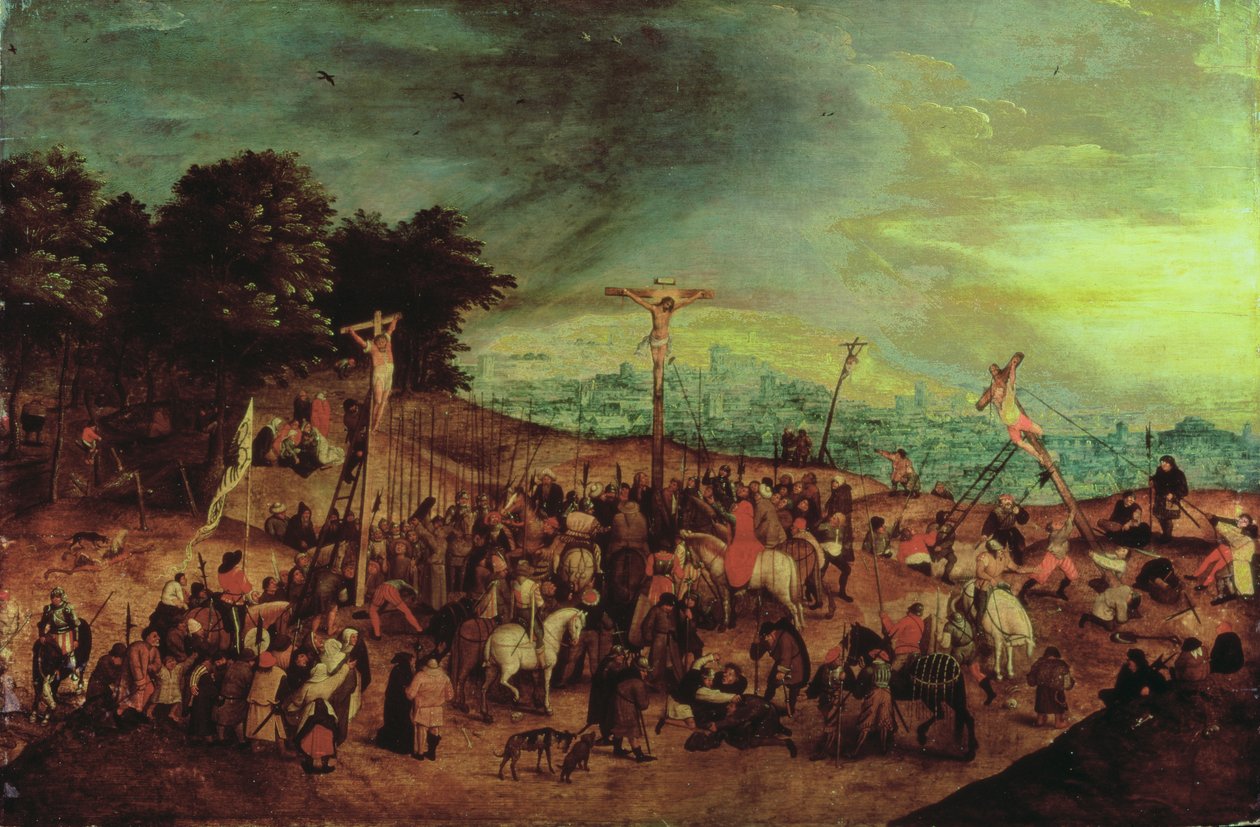 A keresztre feszítés alkotó: Pieter Brueghel the Younger